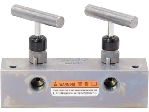 AM21, Önceden Monte Edilmiş Hidrolik Manifold, 1 giriş, 2 çıkış portu — görsel 2